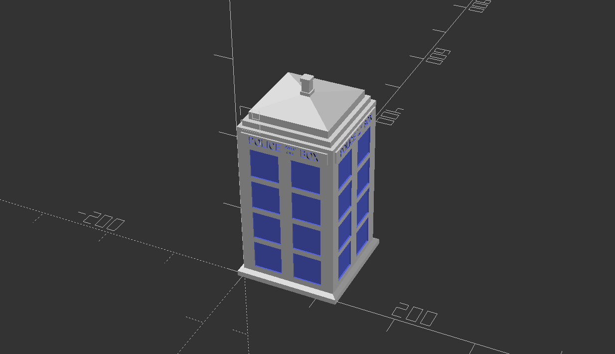 tardis-v1-openscad-screenshot